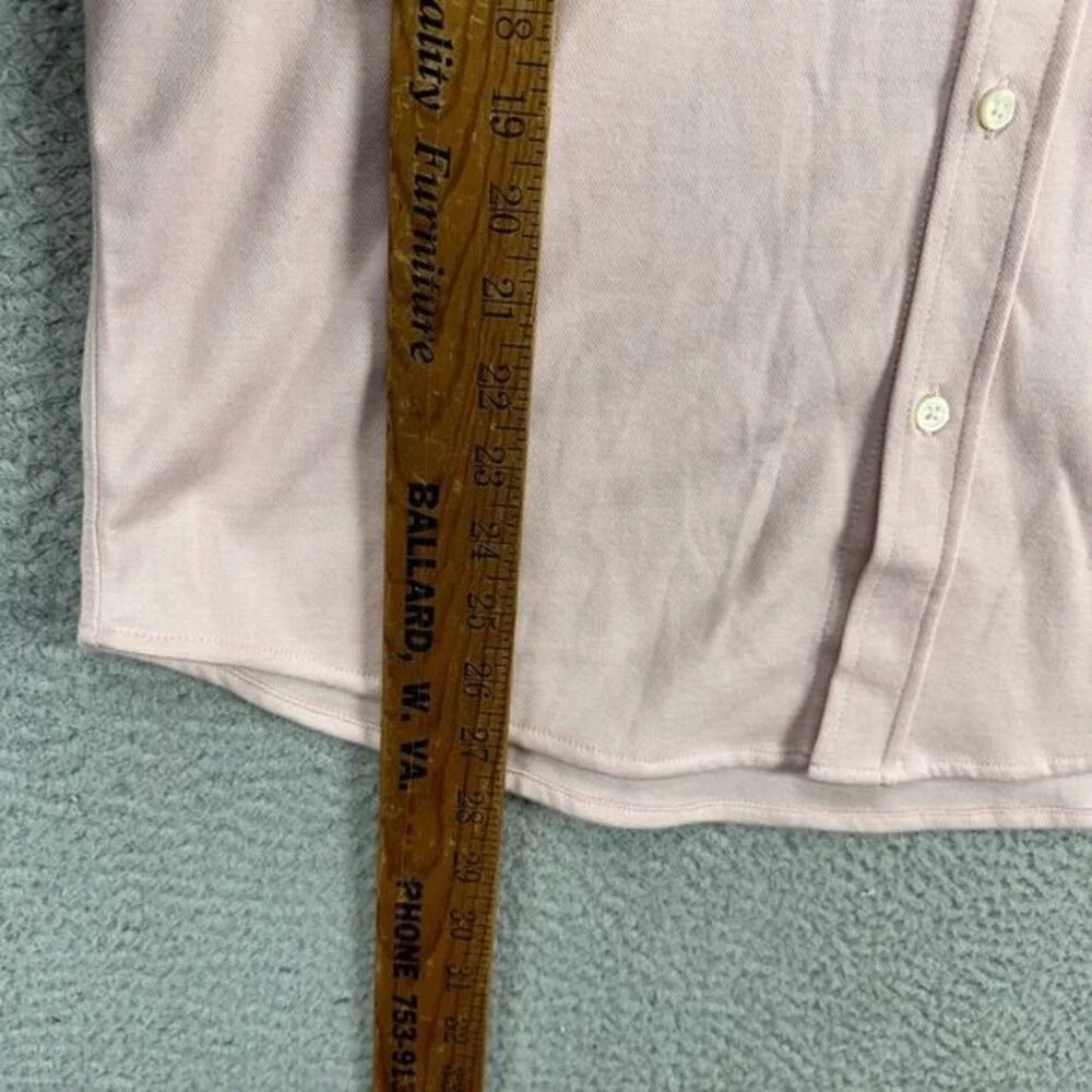 Banana Republic Button Down Shirt Adult Medium Pink Slim Fit Pocket Mens NEW